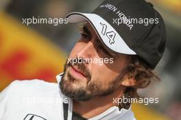 Fernando Alonso (ESP) McLaren. 02.07.2015. Formula 1 World Championship, Rd 9, British Grand Prix, Silverstone, England, Preparation Day.
