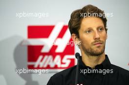 Romain Grosjean (FRA), announced as a Haas F1 driver for 2016. 29.09.2015. Haas F1 Team Driver Announcement, Kannapolis, North Carolina, USA.