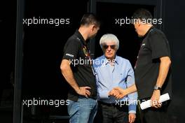 Bernie Ecclestone (GBR) and Federico Gastaldi (ARG), Team Manager, Lotus F1 Team  24.07.2015. Formula 1 World Championship, Rd 10, Hungarian Grand Prix, Budapest, Hungary, Practice Day.