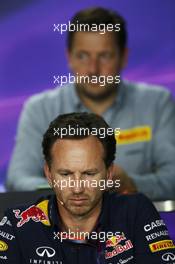 Christian Horner (GBR) Red Bull Racing Team Principal in the FIA Press Conference. 24.07.2015. Formula 1 World Championship, Rd 10, Hungarian Grand Prix, Budapest, Hungary, Practice Day.