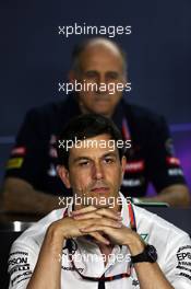 Toto Wolff (GER) Mercedes AMG F1 Shareholder and Executive Director in the FIA Press Conference. 24.07.2015. Formula 1 World Championship, Rd 10, Hungarian Grand Prix, Budapest, Hungary, Practice Day.