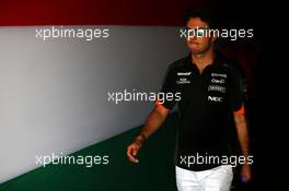 Sergio Perez (MEX) Sahara Force India F1. 24.07.2015. Formula 1 World Championship, Rd 10, Hungarian Grand Prix, Budapest, Hungary, Practice Day.
