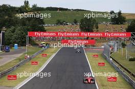 Kimi Raikkonen (FIN) Ferrari SF15-T. 26.07.2015. Formula 1 World Championship, Rd 10, Hungarian Grand Prix, Budapest, Hungary, Race Day.