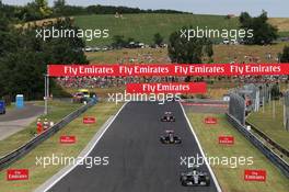 Lewis Hamilton (GBR) Mercedes AMG F1 W06. 26.07.2015. Formula 1 World Championship, Rd 10, Hungarian Grand Prix, Budapest, Hungary, Race Day.
