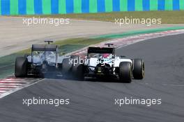 Lewis Hamilton (GBR), Mercedes AMG F1 Team and Felipe Massa (BRA), Williams F1 Team  26.07.2015. Formula 1 World Championship, Rd 10, Hungarian Grand Prix, Budapest, Hungary, Race Day.