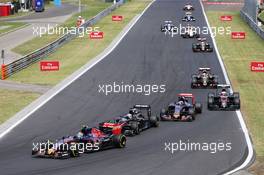 Carlos Sainz Jr (ESP) Scuderia Toro Rosso STR10. 26.07.2015. Formula 1 World Championship, Rd 10, Hungarian Grand Prix, Budapest, Hungary, Race Day.
