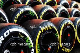 Pirelli tyres. 25.07.2015. Formula 1 World Championship, Rd 10, Hungarian Grand Prix, Budapest, Hungary, Qualifying Day.