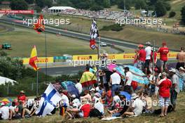 Fans and atmosphere. 25.07.2015. Formula 1 World Championship, Rd 10, Hungarian Grand Prix, Budapest, Hungary, Qualifying Day.