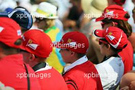 Ferrari fans. 25.07.2015. Formula 1 World Championship, Rd 10, Hungarian Grand Prix, Budapest, Hungary, Qualifying Day.