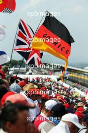 A Nico flag. 25.07.2015. Formula 1 World Championship, Rd 10, Hungarian Grand Prix, Budapest, Hungary, Qualifying Day.
