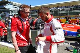Will Stevens (GBR) Manor Marussia F1 Team on the grid. 06.09.2015. Formula 1 World Championship, Rd 12, Italian Grand Prix, Monza, Italy, Race Day.