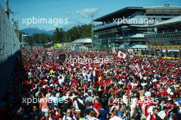 Fans at the podium. 06.09.2015. Formula 1 World Championship, Rd 12, Italian Grand Prix, Monza, Italy, Race Day.