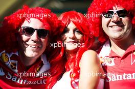 Ferrari fans. 05.09.2015. Formula 1 World Championship, Rd 12, Italian Grand Prix, Monza, Italy, Qualifying Day.