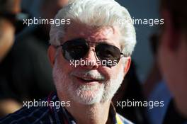 George Lucas (USA) Star Wars Creator. 06.09.2015. Formula 1 World Championship, Rd 12, Italian Grand Prix, Monza, Italy, Race Day.