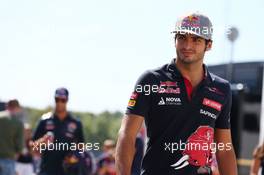 Carlos Sainz Jr (ESP) Scuderia Toro Rosso. 06.09.2015. Formula 1 World Championship, Rd 12, Italian Grand Prix, Monza, Italy, Race Day.