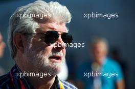 George Lucas (USA) Star Wars Creator. 06.09.2015. Formula 1 World Championship, Rd 12, Italian Grand Prix, Monza, Italy, Race Day.