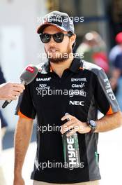 Sergio Perez (MEX) Sahara Force India F1. 06.09.2015. Formula 1 World Championship, Rd 12, Italian Grand Prix, Monza, Italy, Race Day.