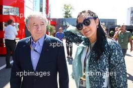 (L to R): Jean Todt (FRA) FIA President with his wife Michelle Yeoh (MAL). 06.09.2015. Formula 1 World Championship, Rd 12, Italian Grand Prix, Monza, Italy, Race Day.