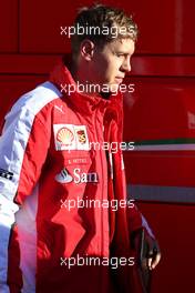 Sebastian Vettel (GER), Scuderia Ferrari  01.02.2015. Formula One Testing, Day One, Jerez, Spain.