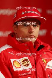 Kimi Raikkonen (FIN) Ferrari. 03.02.2015. Formula One Testing, Day Three, Jerez, Spain.