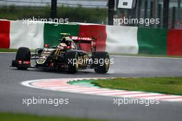 Pastor Maldonado (VEN) Lotus F1 E23. 25.09.2015. Formula 1 World Championship, Rd 14, Japanese Grand Prix, Suzuka, Japan, Practice Day.