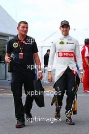 Pastor Maldonado (VEN) Lotus F1 Team. 27.09.2015. Formula 1 World Championship, Rd 14, Japanese Grand Prix, Suzuka, Japan, Race Day.