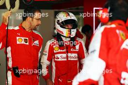 Sebastian Vettel (GER) Ferrari. 27.09.2015. Formula 1 World Championship, Rd 14, Japanese Grand Prix, Suzuka, Japan, Race Day.