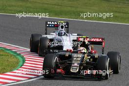 Pastor Maldonado (VEN) Lotus F1 E23. 27.09.2015. Formula 1 World Championship, Rd 14, Japanese Grand Prix, Suzuka, Japan, Race Day.