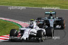 Valtteri Bottas (FIN) Williams FW37. 27.09.2015. Formula 1 World Championship, Rd 14, Japanese Grand Prix, Suzuka, Japan, Race Day.