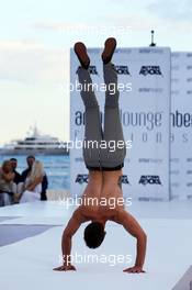 A dancer at the Amber Lounge Fashion Show. 22.05.2015. Formula 1 World Championship, Rd 6, Monaco Grand Prix, Monte Carlo, Monaco, Friday.