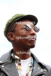 Singer Pharrell Williams 24.05.2015. Formula 1 World Championship, Rd 6, Monaco Grand Prix, Monte Carlo, Monaco, Race Day.