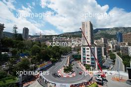 Lewis Hamilton (GBR) Mercedes AMG F1 W06 leads Nico Rosberg (GER) Mercedes AMG F1 W06 and Sebastian Vettel (GER) Ferrari SF15-T. 24.05.2015. Formula 1 World Championship, Rd 6, Monaco Grand Prix, Monte Carlo, Monaco, Race Day.
