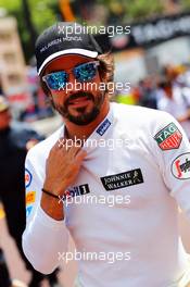 Fernando Alonso (ESP) McLaren. 24.05.2015. Formula 1 World Championship, Rd 6, Monaco Grand Prix, Monte Carlo, Monaco, Race Day.