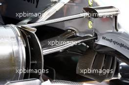 Mercedes AMG F1 W06 front suspension detail. 21.05.2015. Formula 1 World Championship, Rd 6, Monaco Grand Prix, Monte Carlo, Monaco, Practice Day.