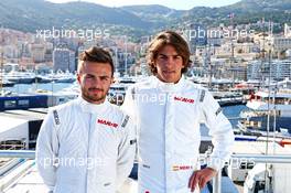 (L to R): Will Stevens (GBR) Manor Marussia F1 Team with team mate Roberto Merhi (ESP) Manor Marussia F1 Team. 20.05.2015. Formula 1 World Championship, Rd 6, Monaco Grand Prix, Monte Carlo, Monaco, Preparation Day.
