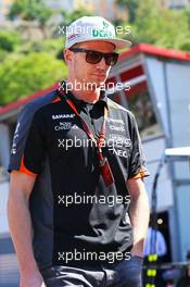Nico Hulkenberg (GER) Sahara Force India F1. 20.05.2015. Formula 1 World Championship, Rd 6, Monaco Grand Prix, Monte Carlo, Monaco, Preparation Day.