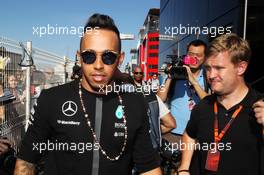 Lewis Hamilton (GBR) Mercedes AMG F1. 20.05.2015. Formula 1 World Championship, Rd 6, Monaco Grand Prix, Monte Carlo, Monaco, Preparation Day.