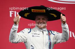 3rd place Valtteri Bottas (FIN) Williams FW37. 01.11.2015. Formula 1 World Championship, Rd 17, Mexican Grand Prix, Mexixo City, Mexico, Race Day.