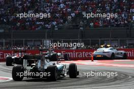 Lewis Hamilton (GBR) Mercedes AMG F1 W06. 01.11.2015. Formula 1 World Championship, Rd 17, Mexican Grand Prix, Mexixo City, Mexico, Race Day.