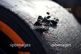 A worn Pirelli tyre. 27.03.2015. Formula 1 World Championship, Rd 2, Malaysian Grand Prix, Sepang, Malaysia, Friday.