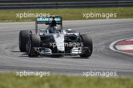 Nico Rosberg (GER) Mercedes AMG F1 W06. 27.03.2015. Formula 1 World Championship, Rd 2, Malaysian Grand Prix, Sepang, Malaysia, Friday.