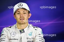 Nico Rosberg (GER) Mercedes AMG F1 in the FIA Press Conference. 28.03.2015. Formula 1 World Championship, Rd 2, Malaysian Grand Prix, Sepang, Malaysia, Saturday.