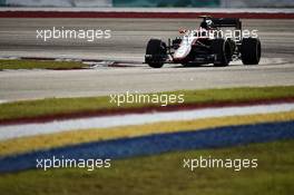 Jenson Button (GBR) McLaren MP4-30. 28.03.2015. Formula 1 World Championship, Rd 2, Malaysian Grand Prix, Sepang, Malaysia, Saturday.
