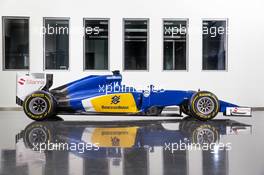 The Sauber C34. 30.01.2015. Sauber F1 Team C34 Launch, Hinwil, Switzerland. www.xpbimages.com, EMail: requests@xpbimages.com - © Sauber F1 Team Copyright Free For Editorial Use Only. Images must be credited to: Sauber F1 Team.