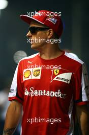 Kimi Raikkonen (FIN) Ferrari. 18.09.2015. Formula 1 World Championship, Rd 13, Singapore Grand Prix, Singapore, Singapore, Practice Day.