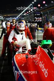 Will Stevens (GBR) Manor Marussia F1 Team on the grid. 20.09.2015. Formula 1 World Championship, Rd 13, Singapore Grand Prix, Singapore, Singapore, Race Day.