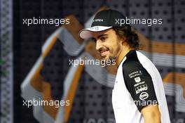 Fernando Alonso (ESP) McLaren. 19.09.2015. Formula 1 World Championship, Rd 13, Singapore Grand Prix, Singapore, Singapore, Qualifying Day.