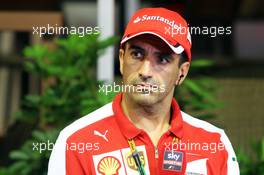 Marc Gene (ESP) Ferrari Test Driver. 19.09.2015. Formula 1 World Championship, Rd 13, Singapore Grand Prix, Singapore, Singapore, Qualifying Day.