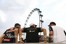 Pastor Maldonado (VEN), Lotus F1 Team  20.09.2015. Formula 1 World Championship, Rd 13, Singapore Grand Prix, Singapore, Singapore, Race Day.