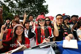 Fans. 20.09.2015. Formula 1 World Championship, Rd 13, Singapore Grand Prix, Singapore, Singapore, Race Day.